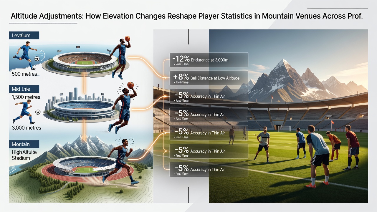 Athletes training and competing in a high-altitude stadium environment