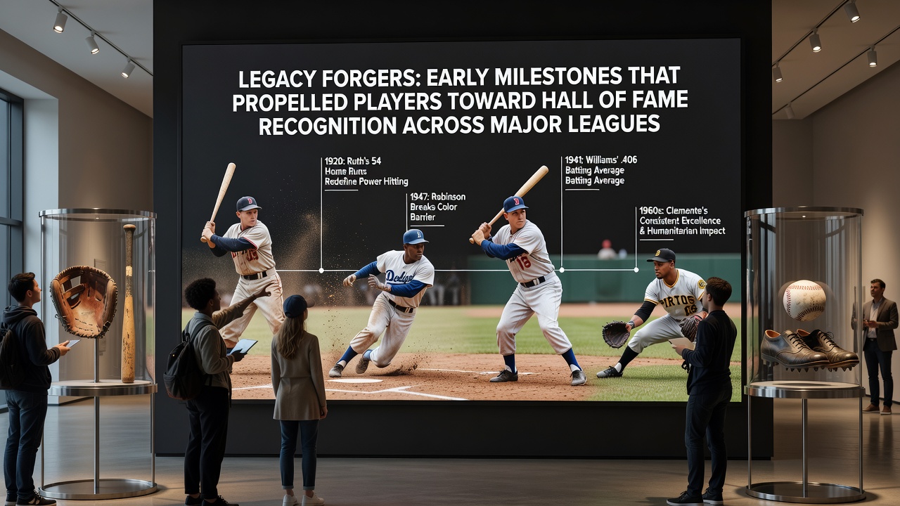 Early career highlights from Hall of Fame athletes across baseball, football, basketball and hockey