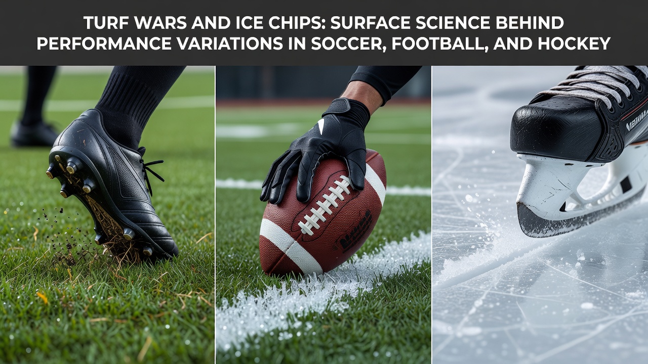 Hockey arena ice surface during resurfacing with visible temperature monitoring equipment